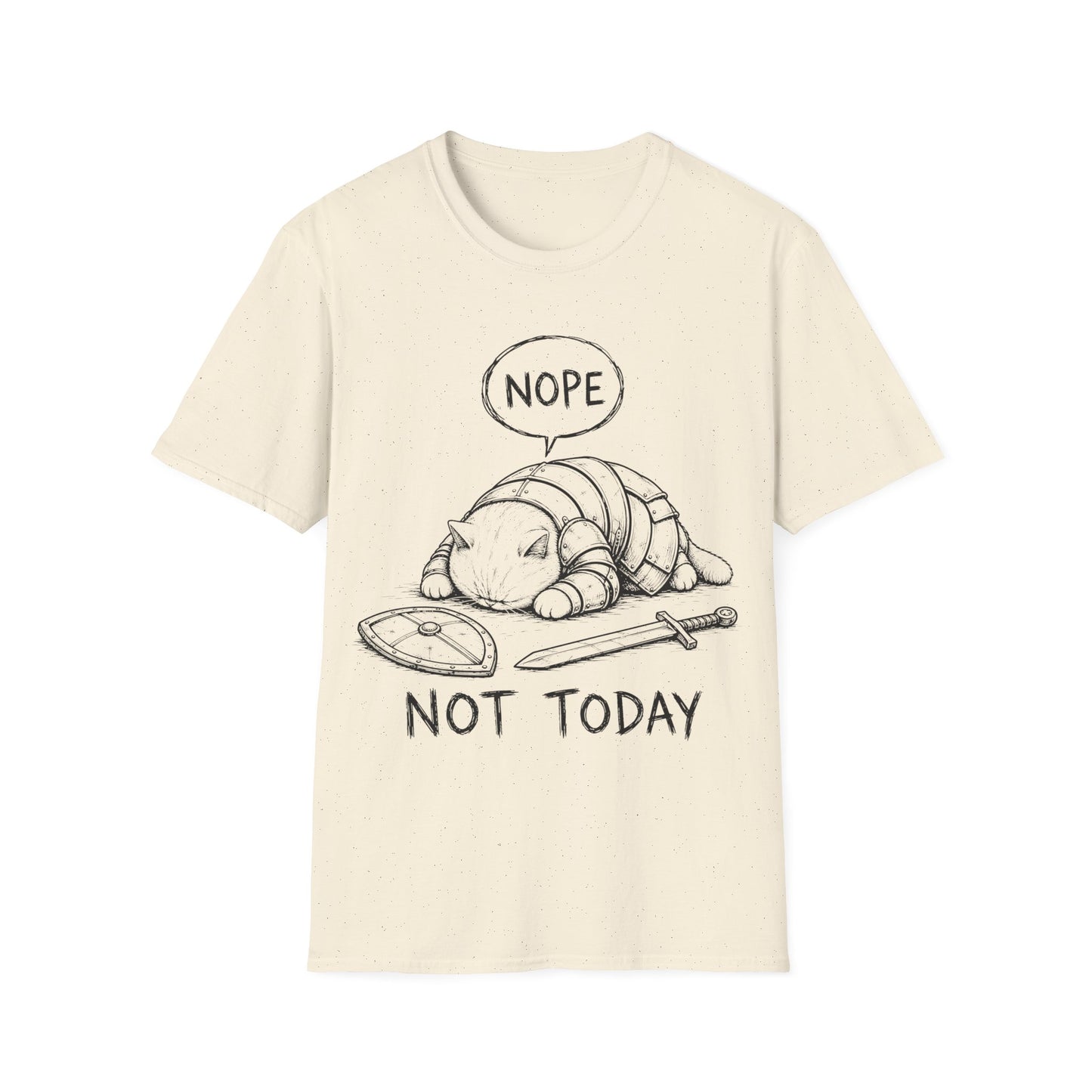 Nope. Not Today. Cat Knight T-Shirt