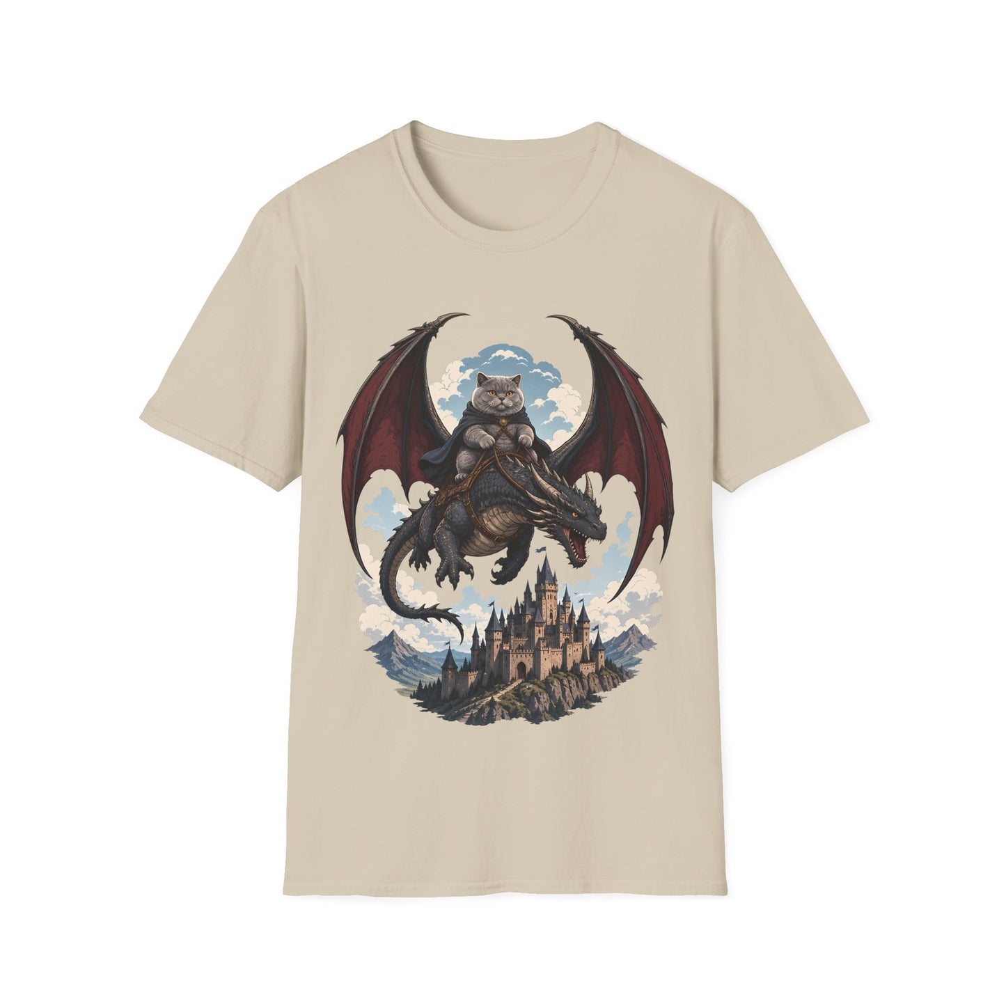Dragon Rider Cat T-Shirt