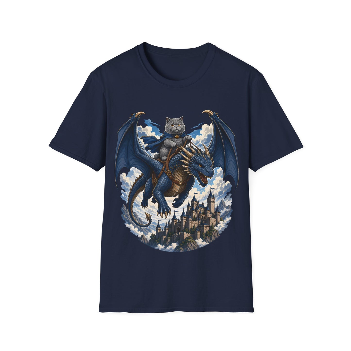 Skybound Dragon Rider Cat T-Shirt