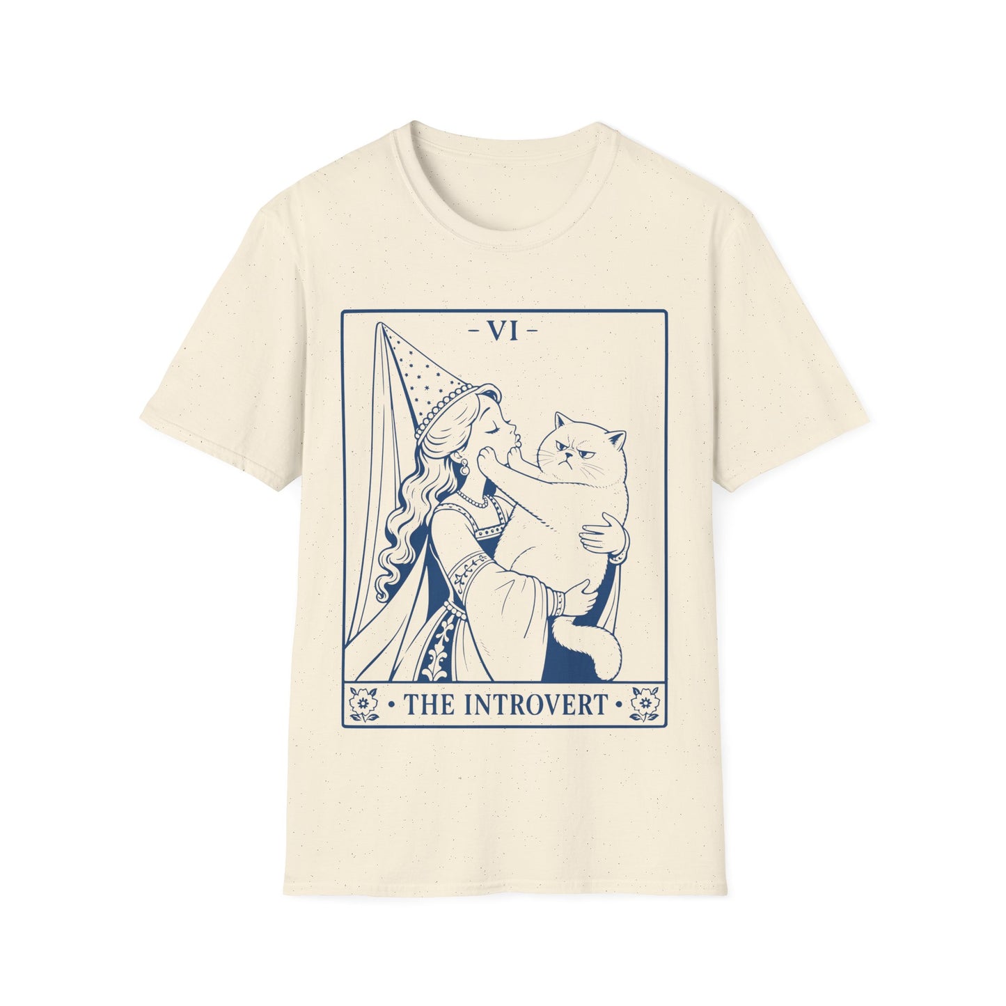 The Introvert Funny Tarot Cat T-Shirt