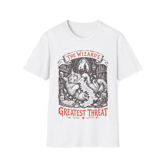 The Wizard’s Greatest Threat Funny Maine Coon Cat T-Shirt