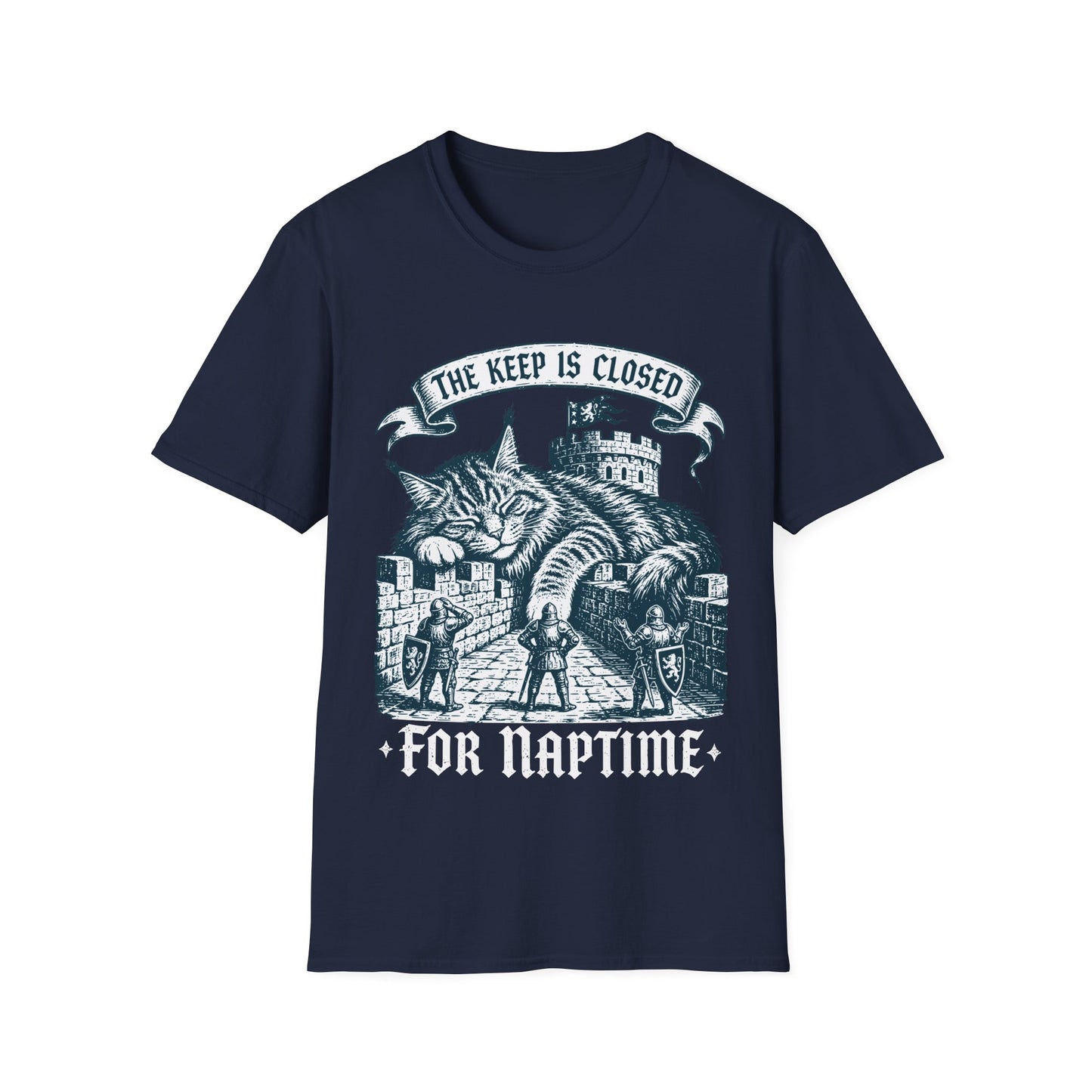 The Keep Is Closed for Naptime Funny Maine Coon Castle Cat T-Shirt