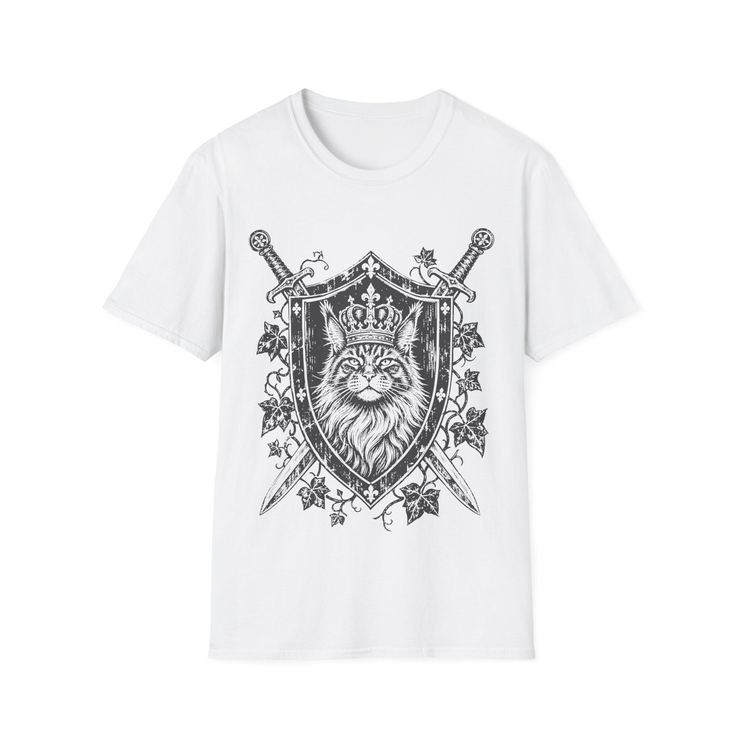 Crowned Maine Coon Royal Guardian Cat T-Shirt