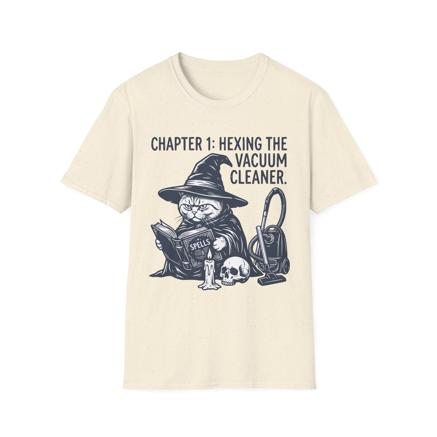 Hexing the Vacuum Cleaner Funny British Shorthair Witch Cat T-Shirt