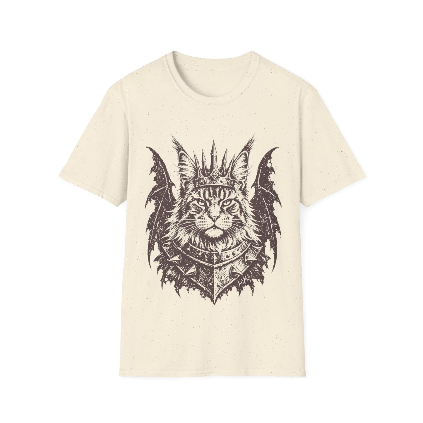 Dark Winged Maine Coon Cat King T-Shirt