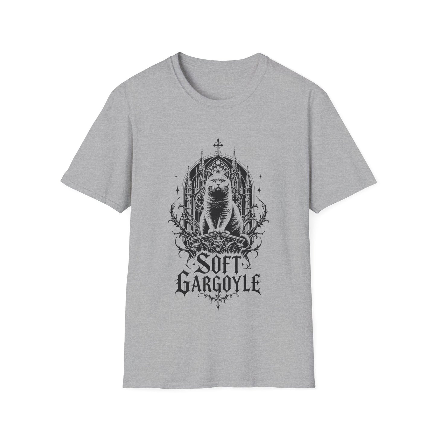 Soft Gargoyle Gothic Cat T-Shirt