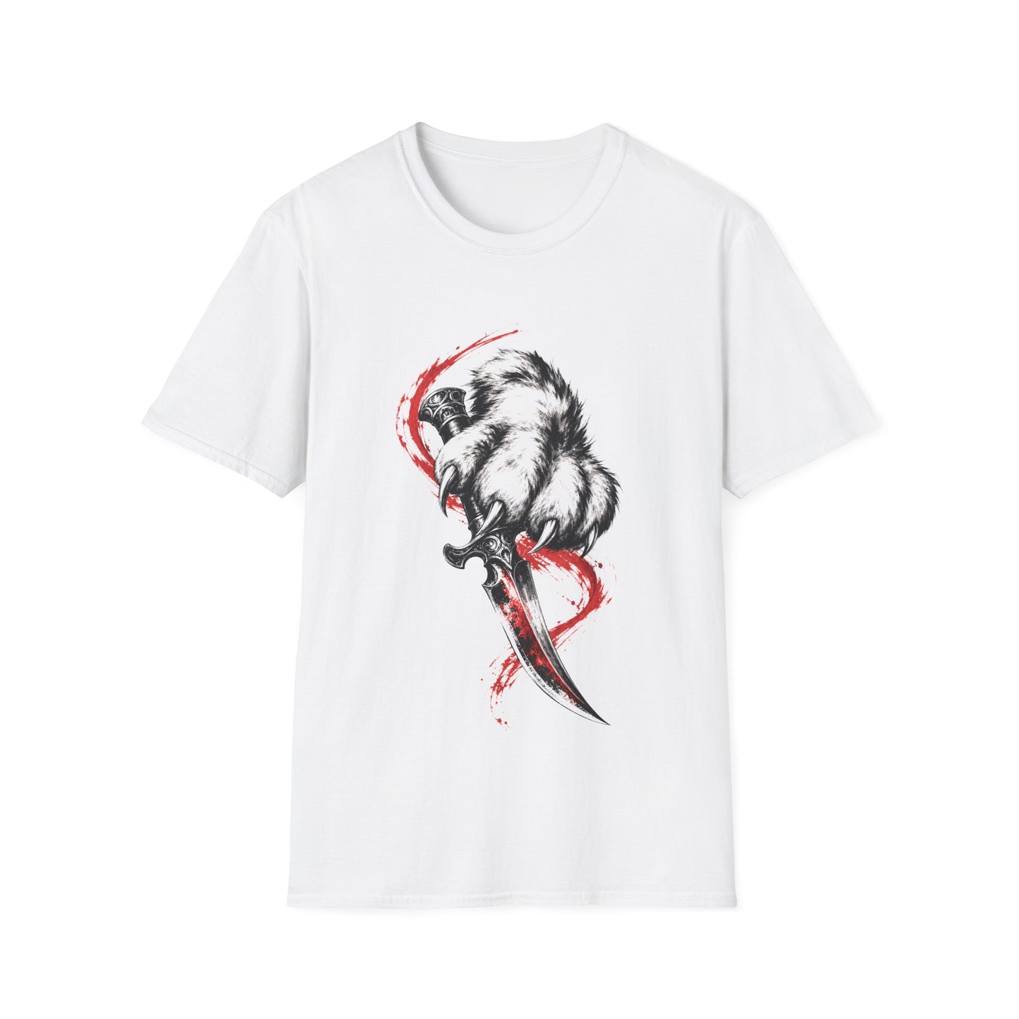Razor Claw Dagger Maine Coon Warrior Cat T-Shirt