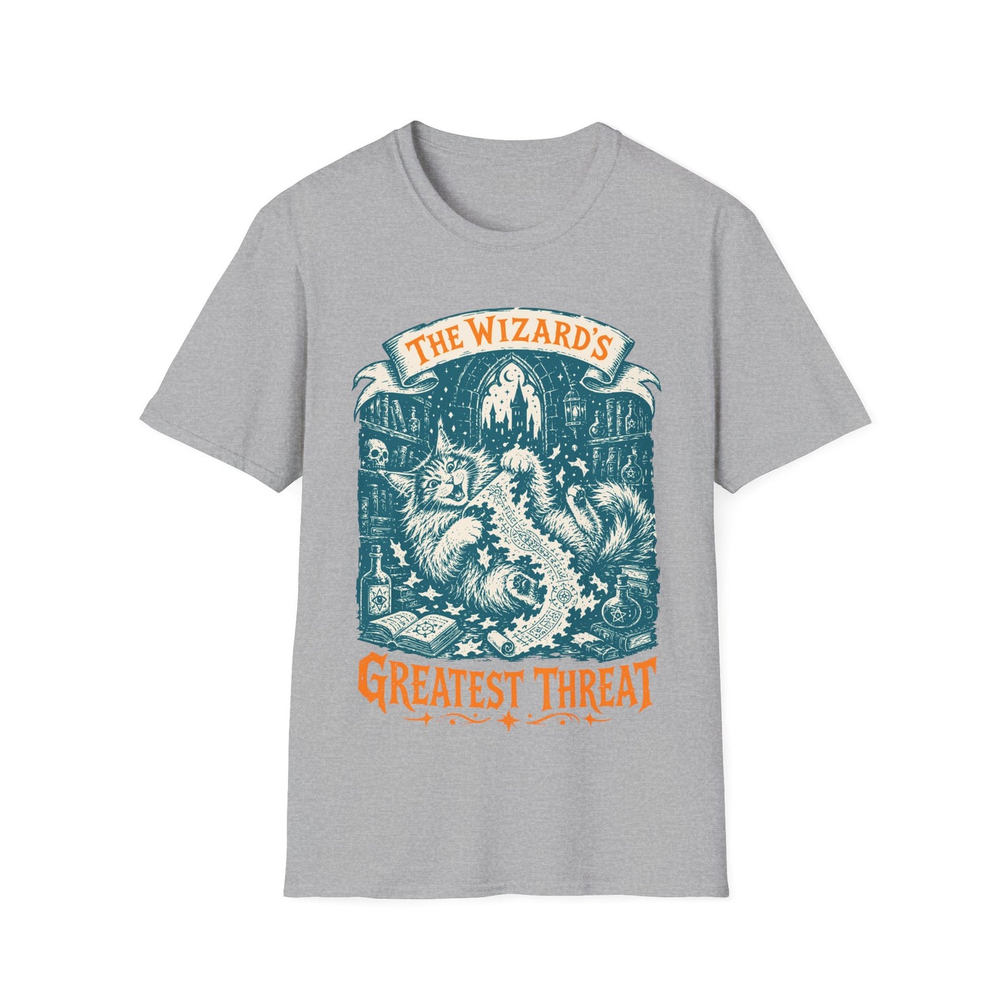 The Wizard’s Greatest Threat Funny Maine Coon Cat T-Shirt
