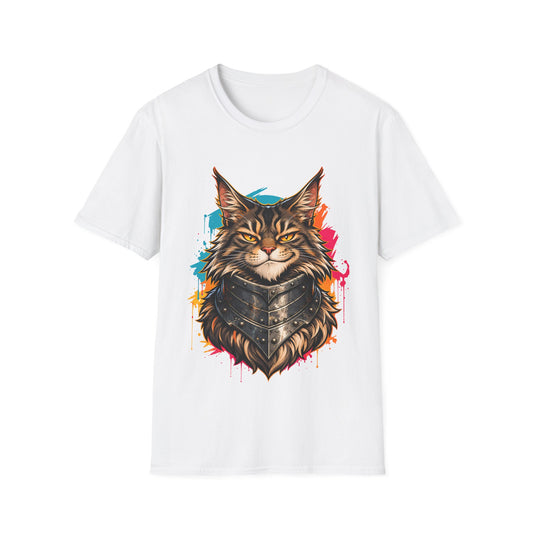 Battle Ready Maine Coon Warrior Cat T-Shirt