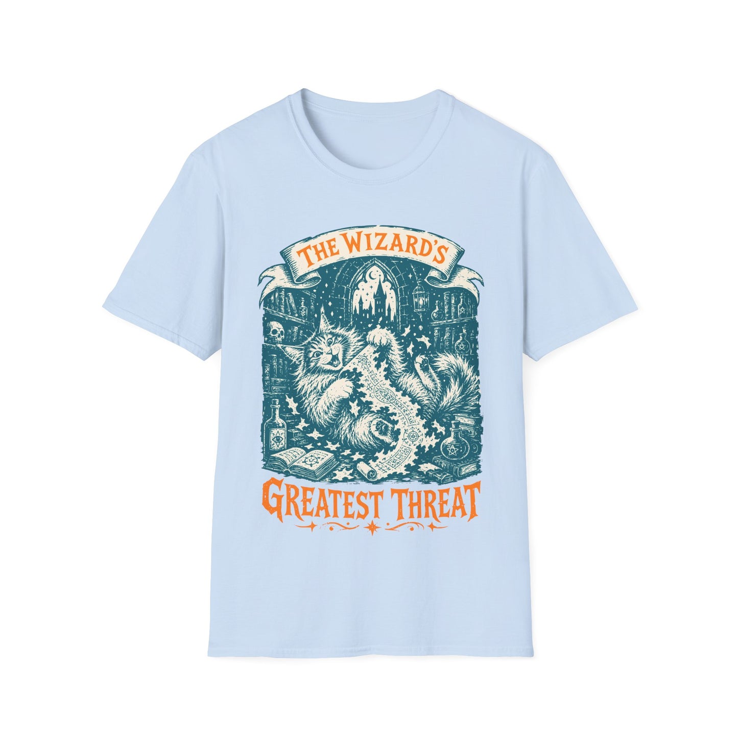 The Wizard’s Greatest Threat Funny Maine Coon Cat T-Shirt