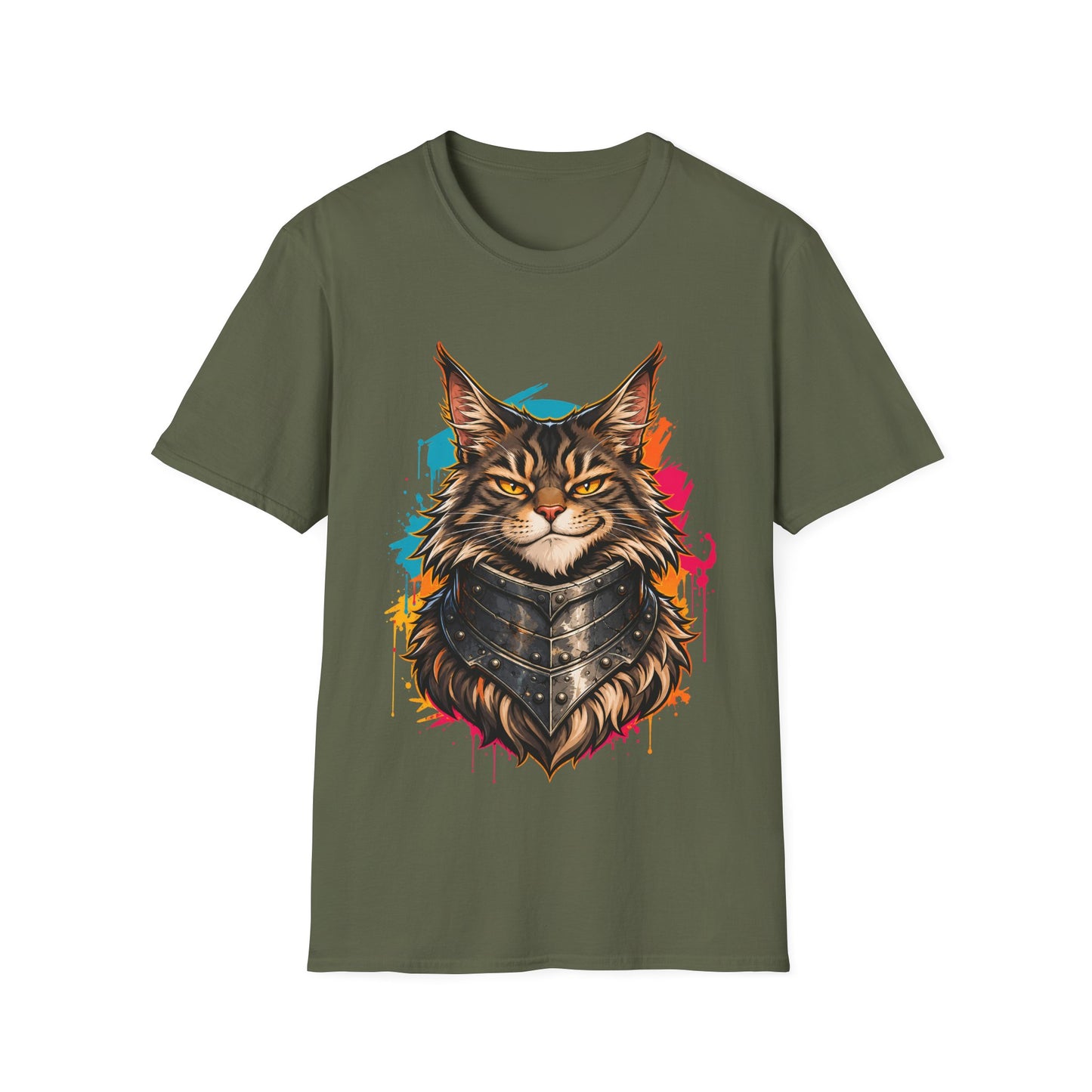 Battle Ready Maine Coon Warrior Cat T-Shirt