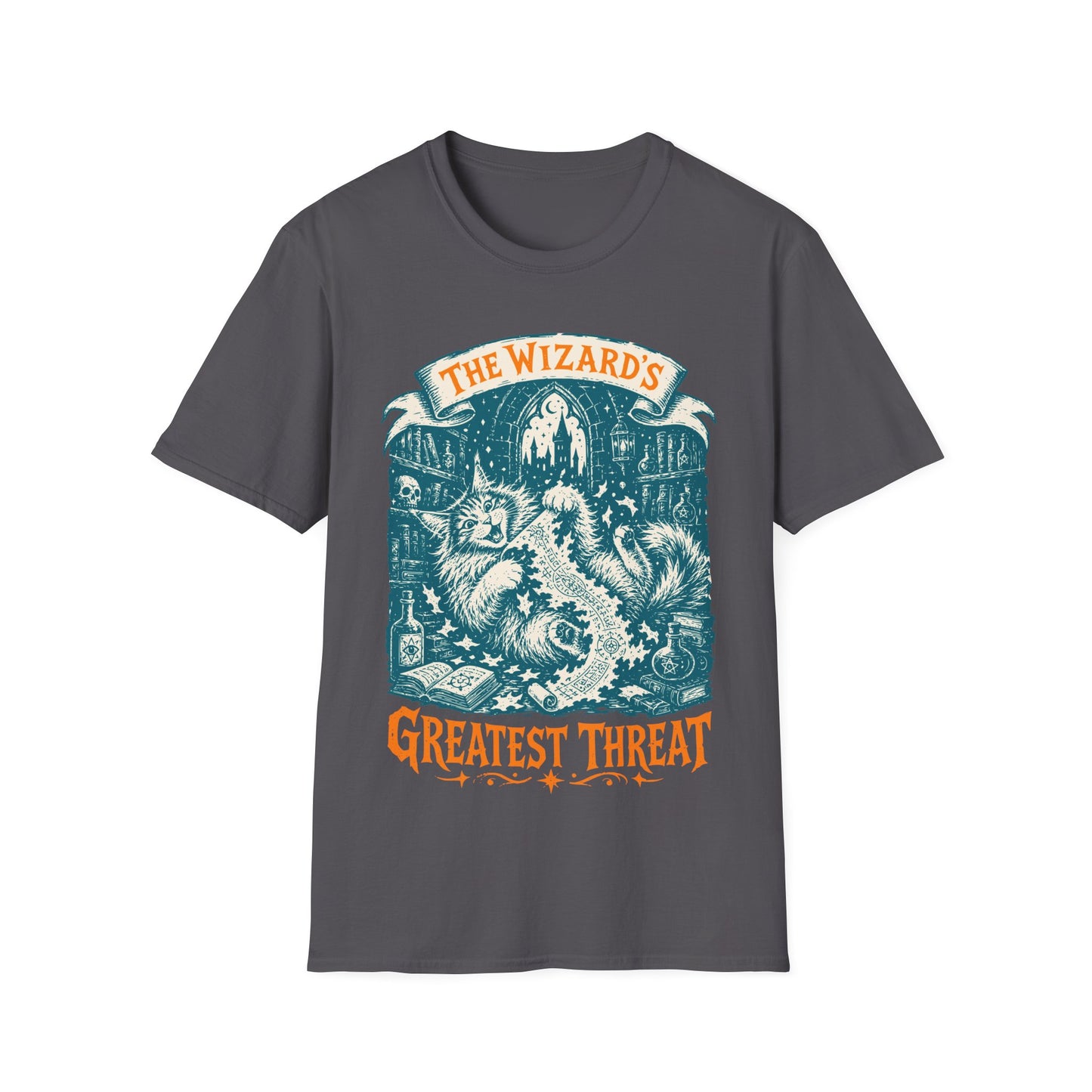 The Wizard’s Greatest Threat Funny Maine Coon Cat T-Shirt