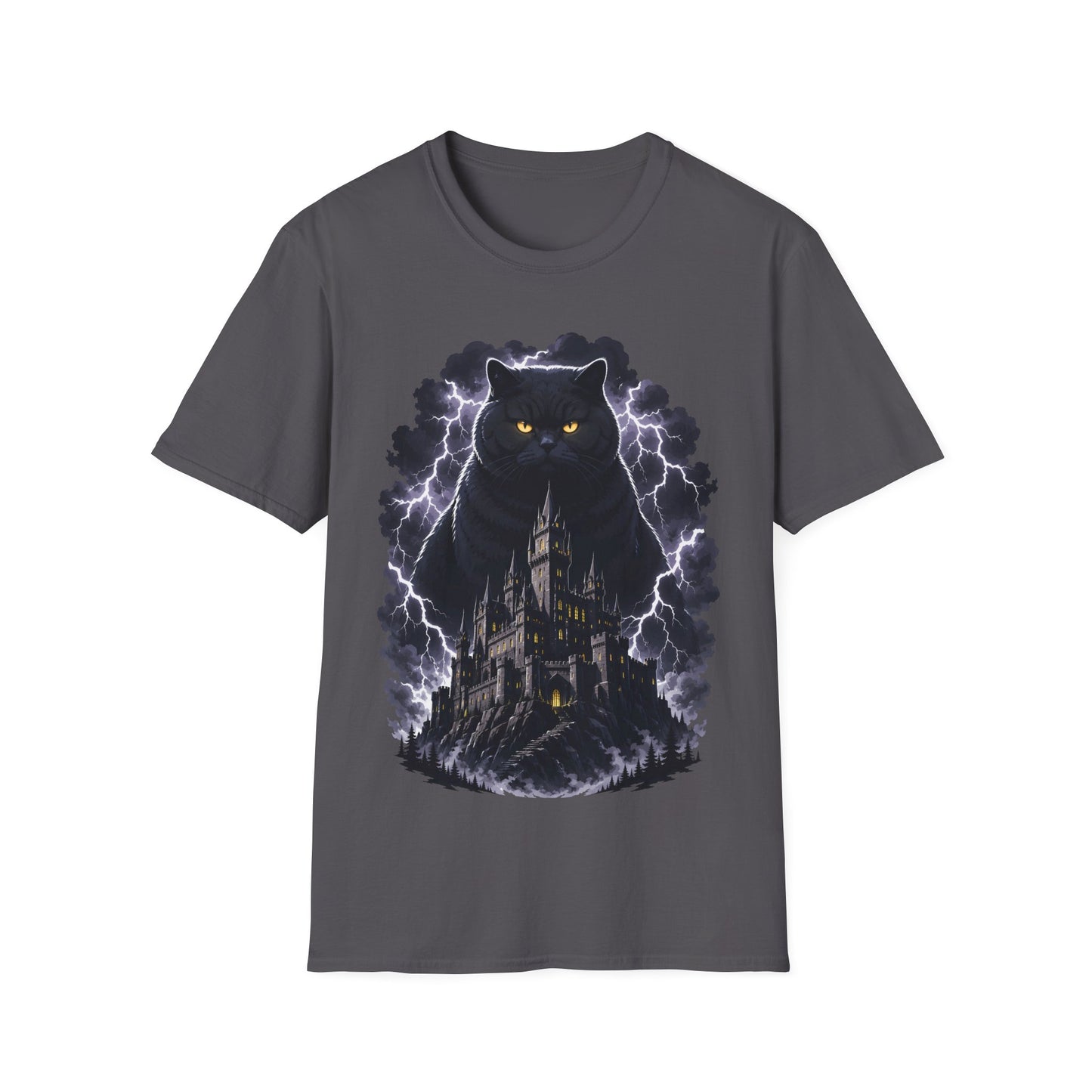 Dark Cat and Castle T-Shirt