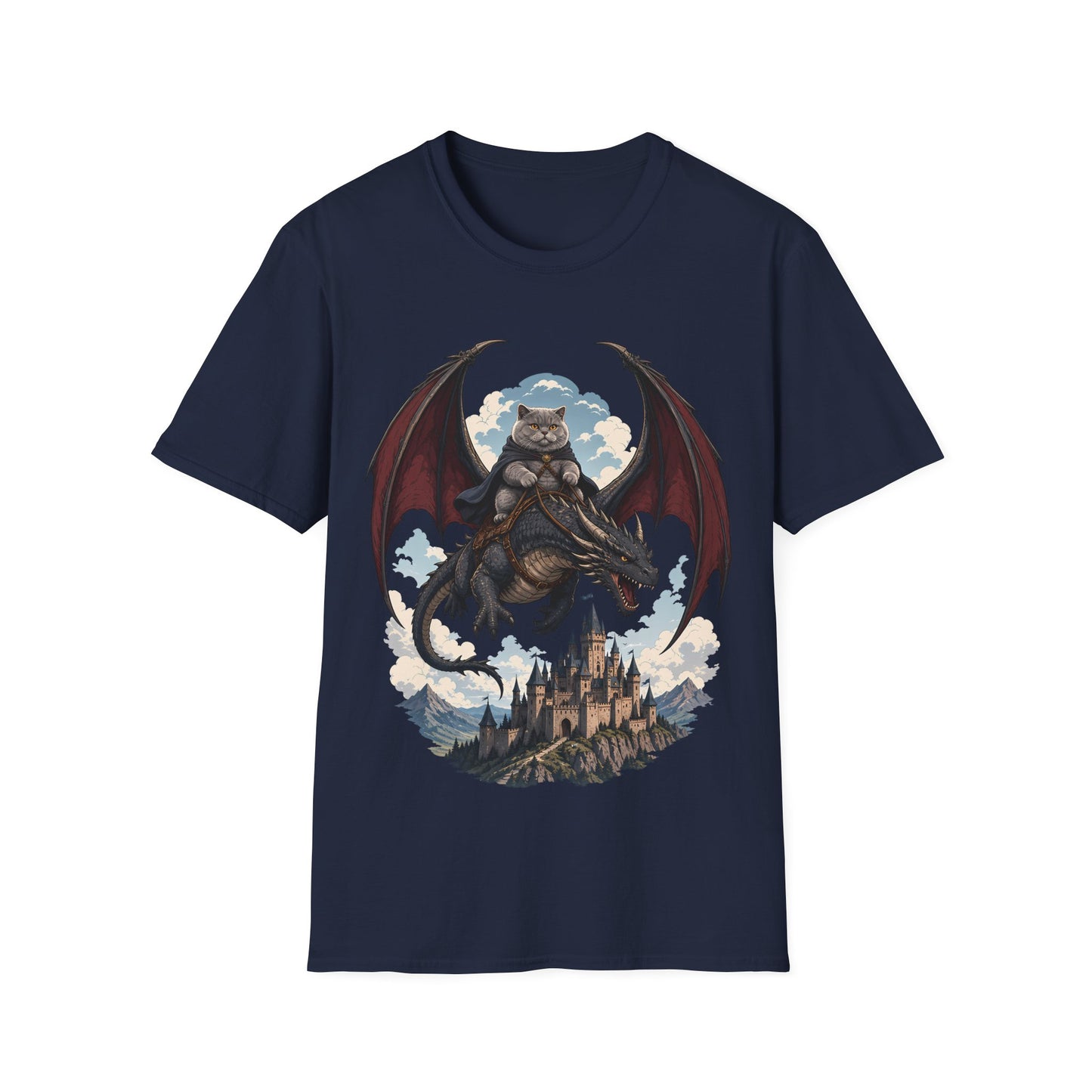 Dragon Rider Cat T-Shirt