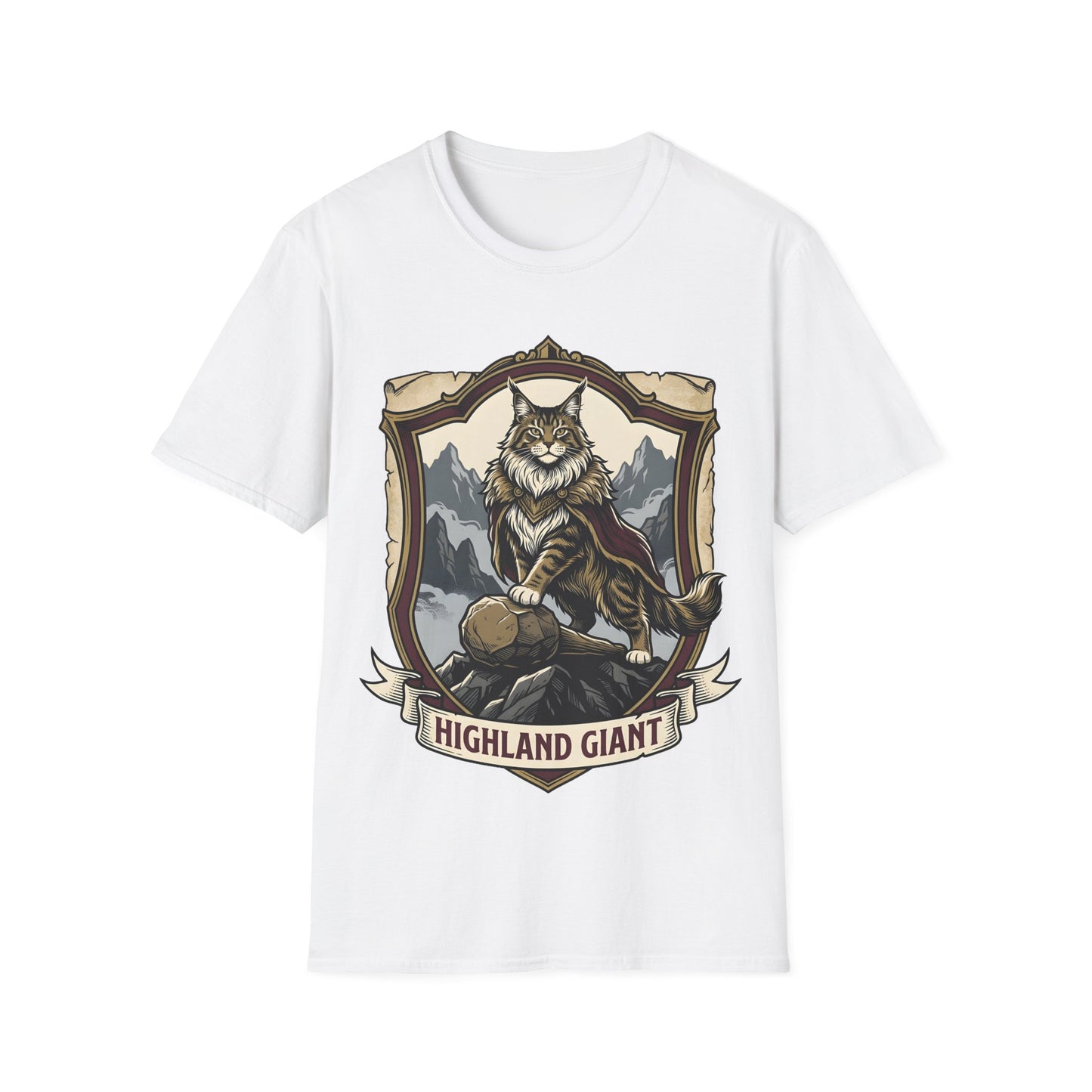 Highland Giant Maine Coon Cat T-Shirt