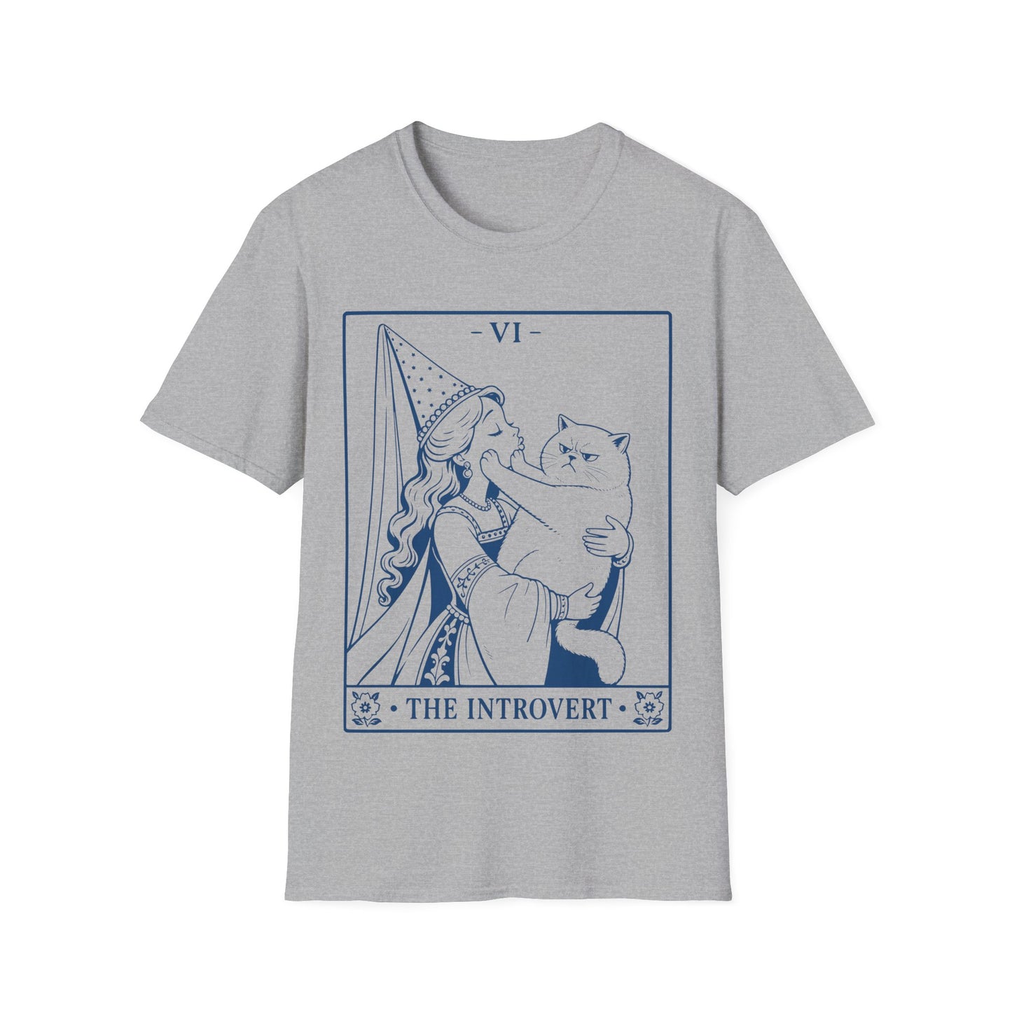 The Introvert Funny Tarot Cat T-Shirt