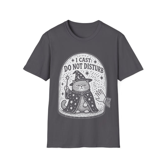 I Cast Do Not Disturb Funny Wizard Cat T-Shirt