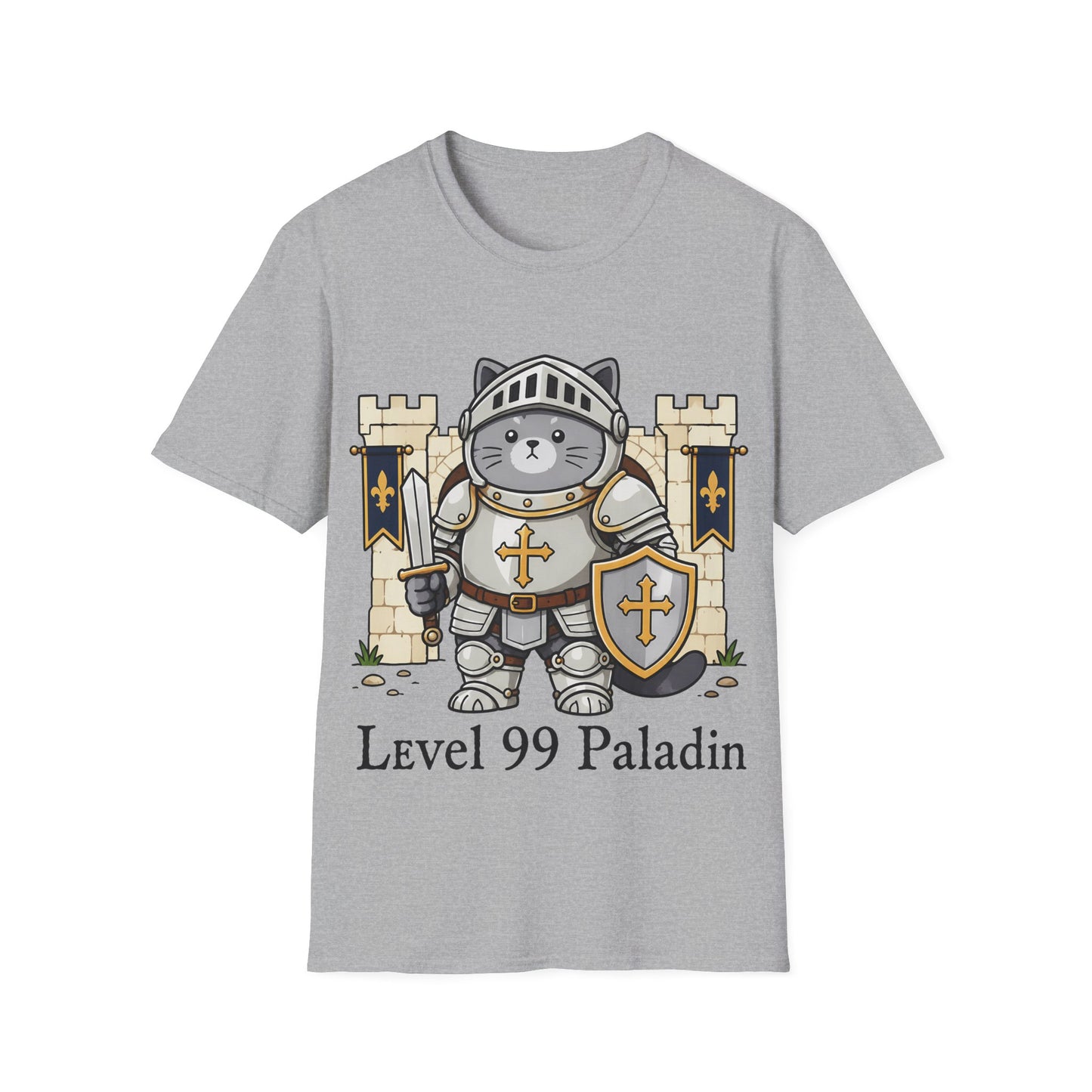 Level 99 Paladin Cat Knight T-Shirt