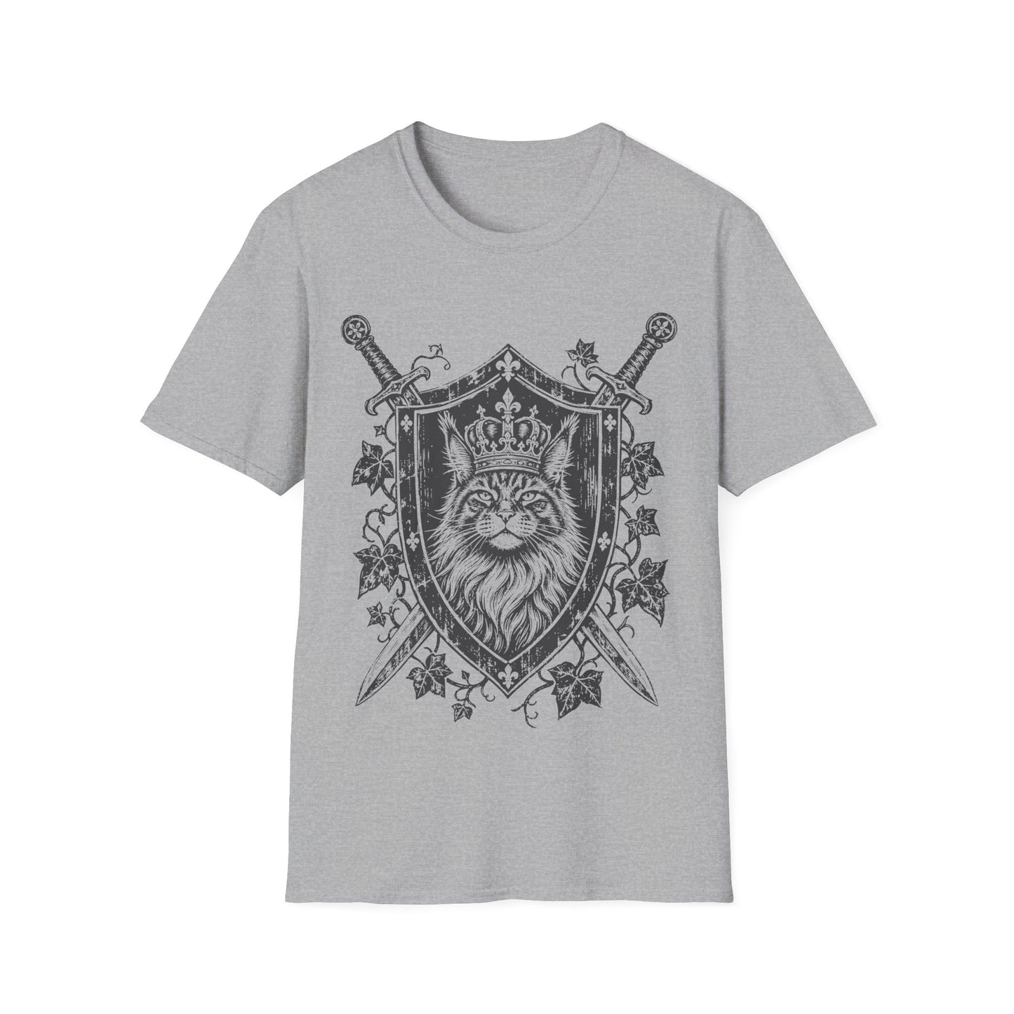 Crowned Maine Coon Royal Guardian Cat T-Shirt