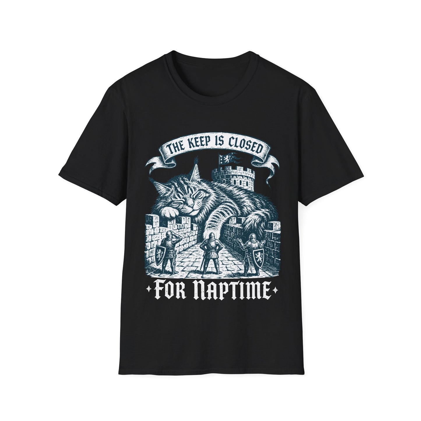The Keep Is Closed for Naptime Funny Maine Coon Castle Cat T-Shirt