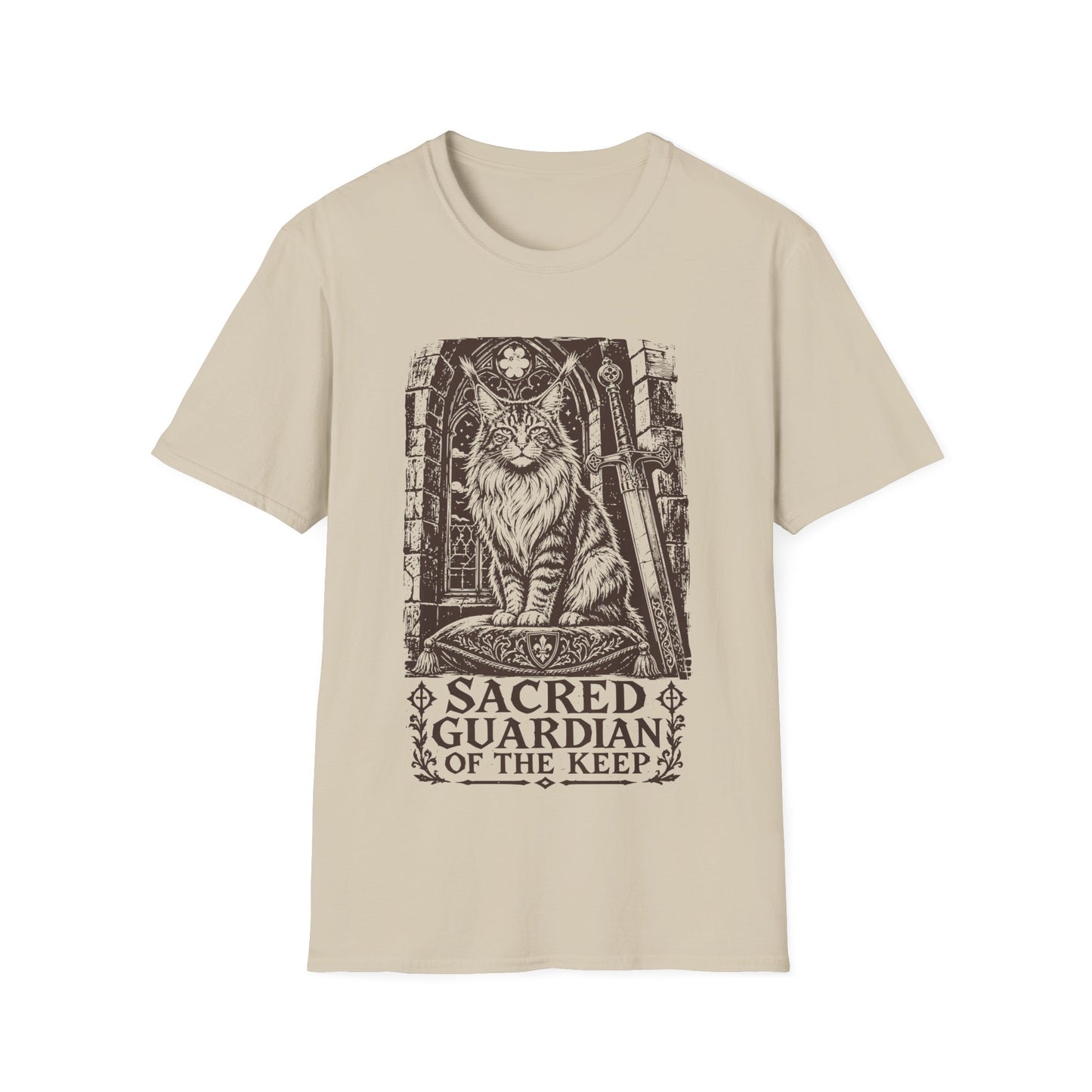 Sacred Guardian of the Keep Maine Coon Cat T-Shirt