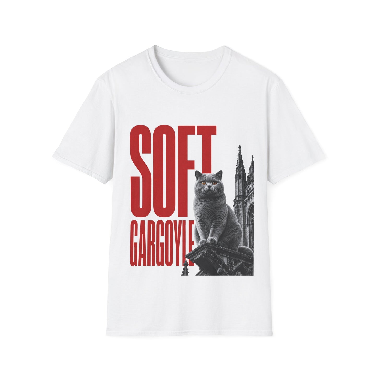 Soft Gargoyle Cat T-Shirt