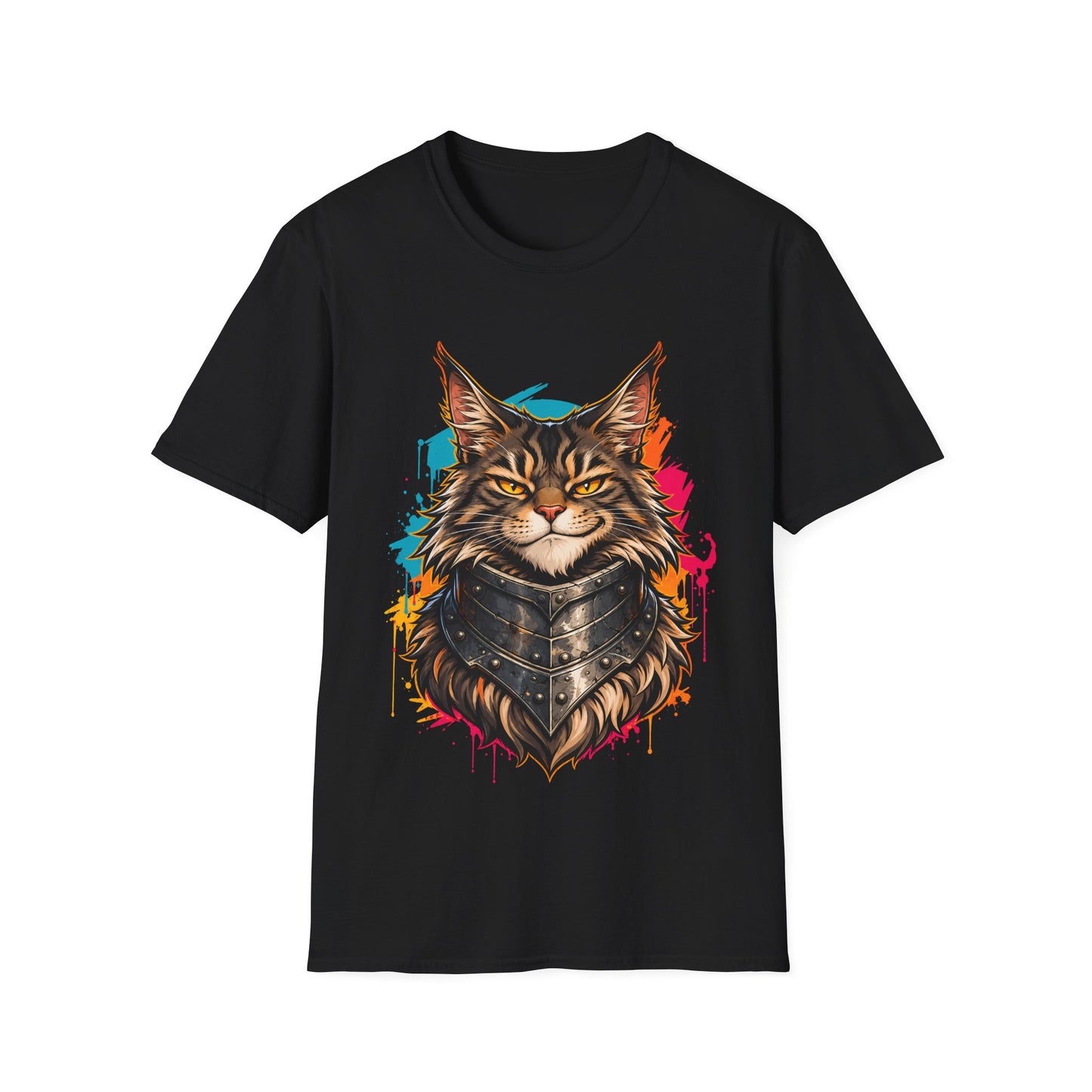 Battle Ready Maine Coon Warrior Cat T-Shirt