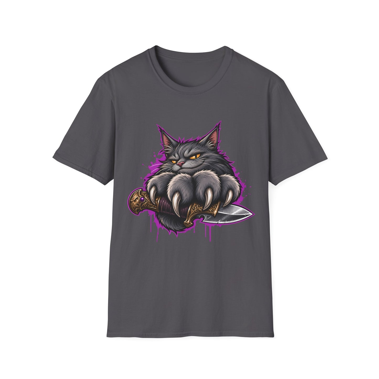 Dagger Claws Maine Coon Warrior Cat T-Shirt
