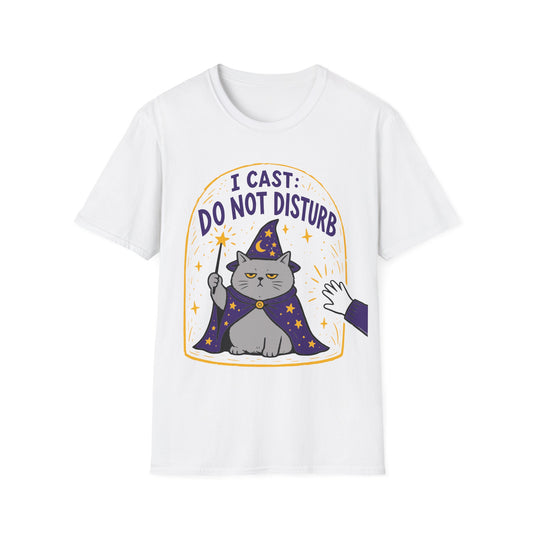 I Cast Do Not Disturb Funny British Shorthair Wizard Cat T-Shirt