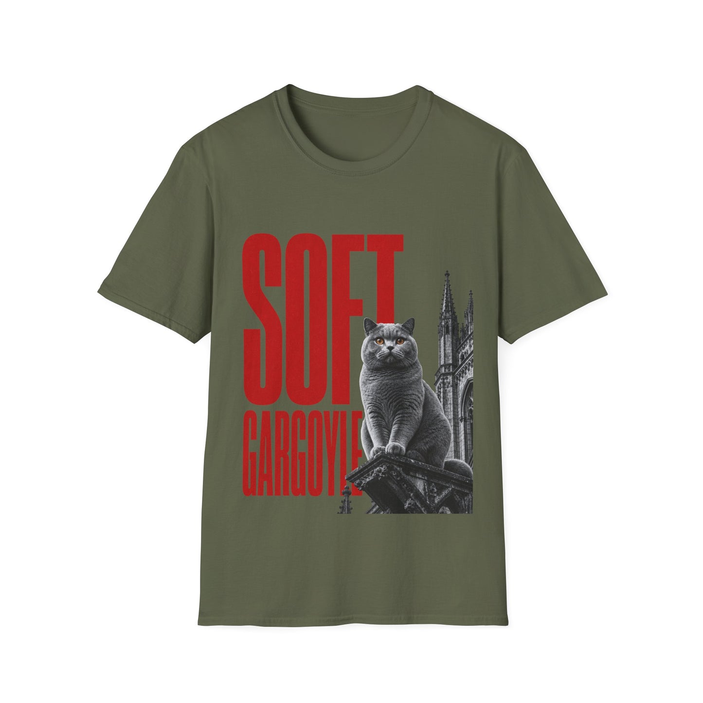 Soft Gargoyle Cat T-Shirt