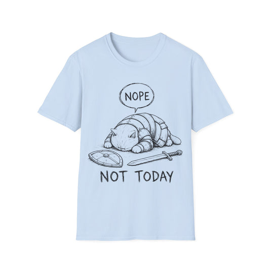 Nope. Not Today. Cat Knight T-Shirt