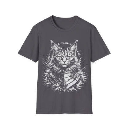 Armored Maine Coon Warrior Cat T-Shirt