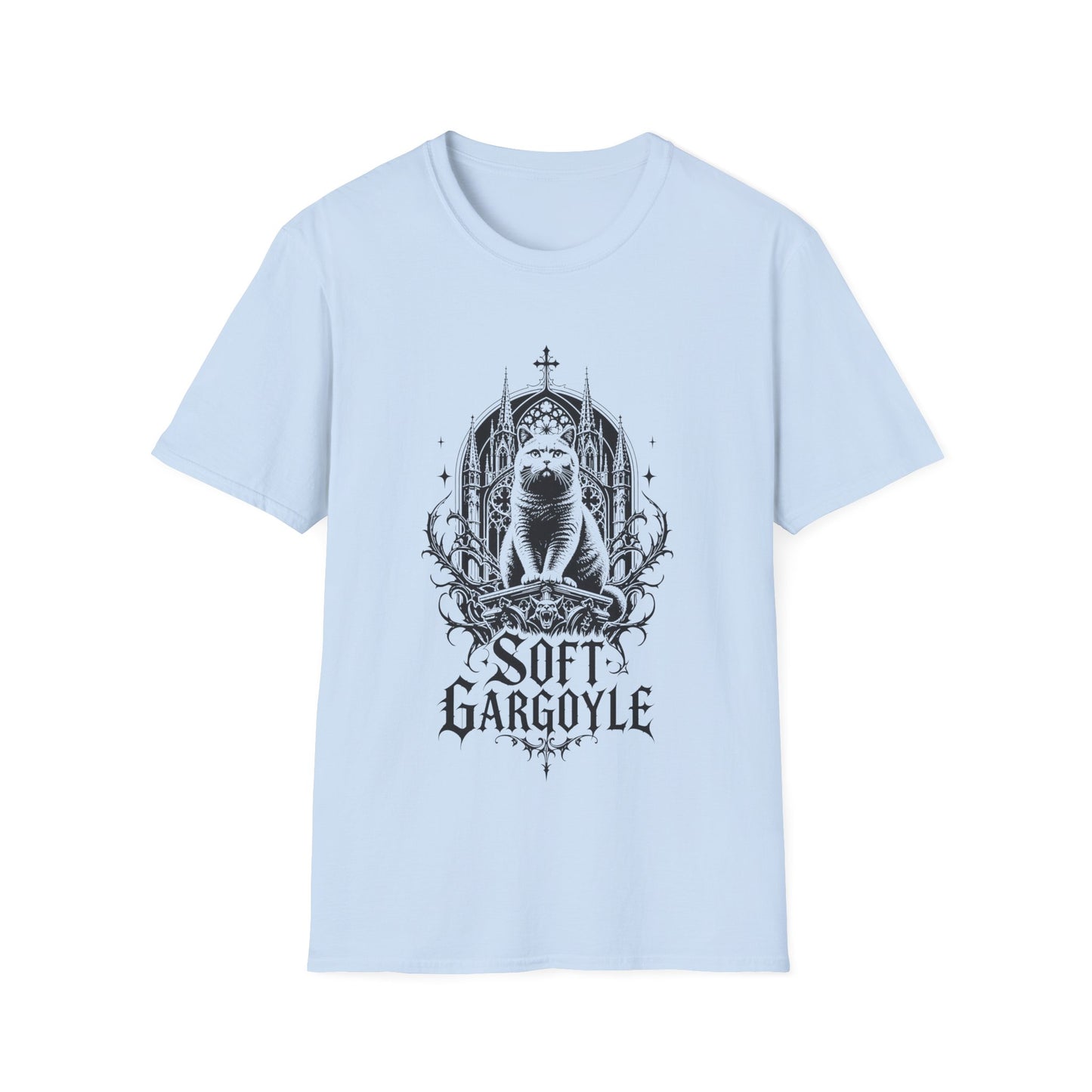 Soft Gargoyle Gothic Cat T-Shirt