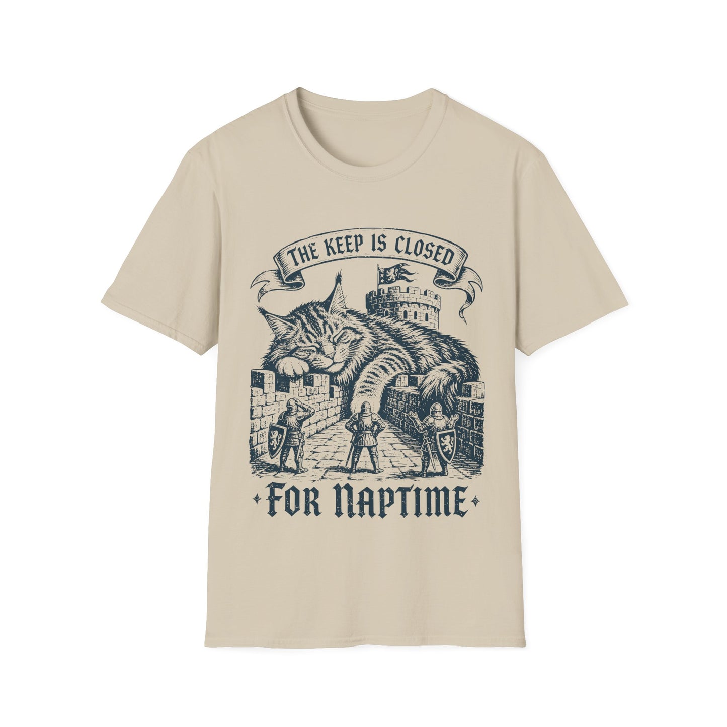 The Keep Is Closed for Naptime Funny Maine Coon Castle Cat T-Shirt