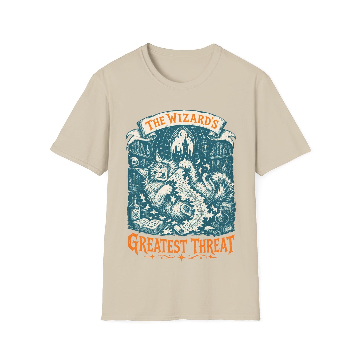 The Wizard’s Greatest Threat Funny Maine Coon Cat T-Shirt