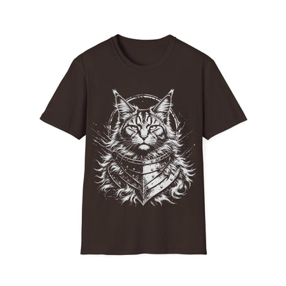 Armored Maine Coon Warrior Cat T-Shirt