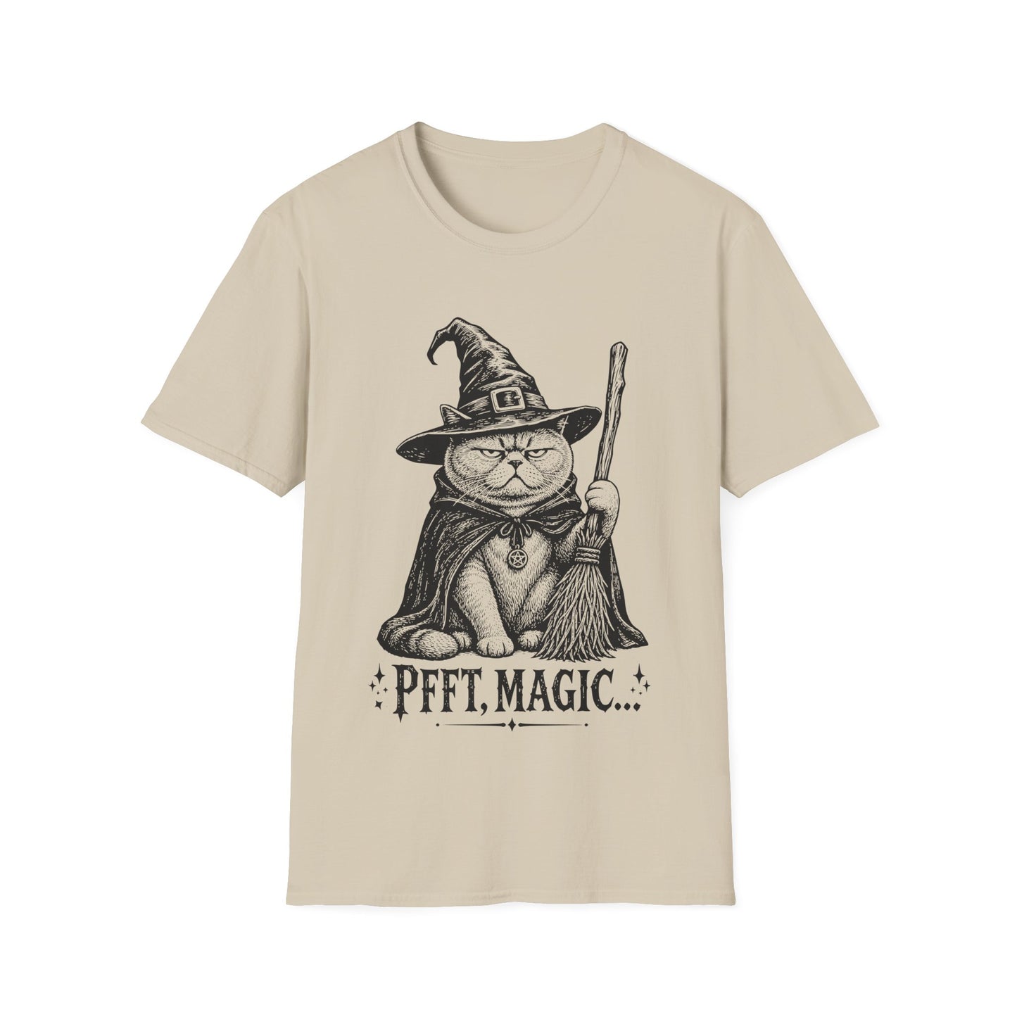 Pfft Magic British Shorthair Witch Cat T-Shirt