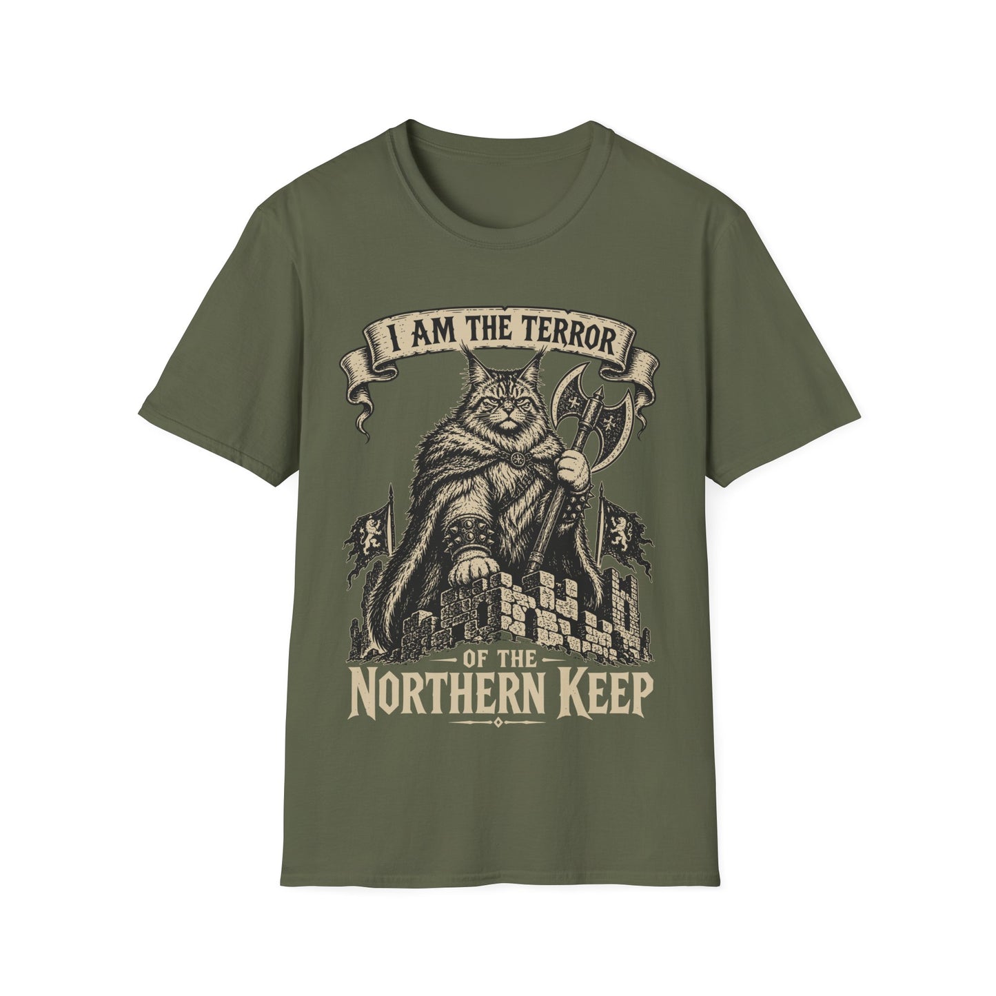 Northern Keep Maine Coon Warrior Cat T-Shirt