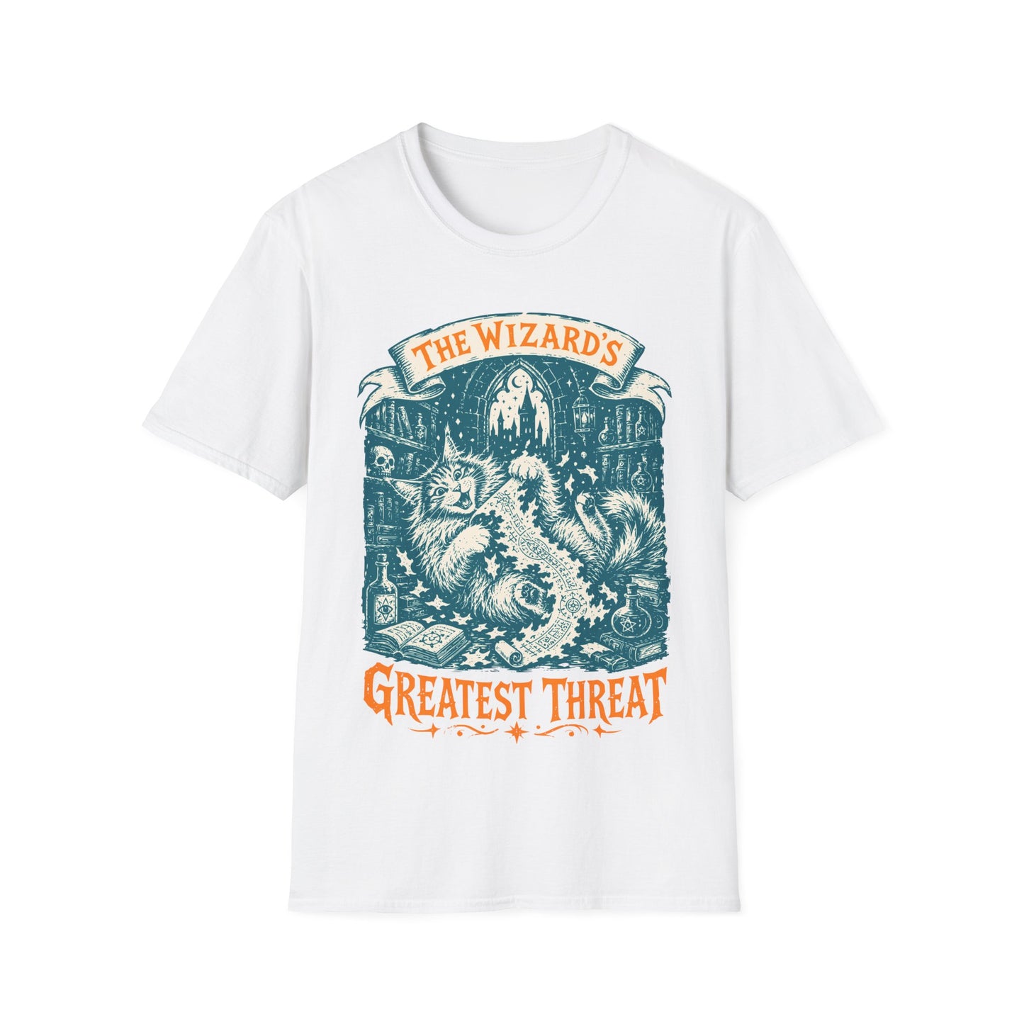 The Wizard’s Greatest Threat Funny Maine Coon Cat T-Shirt
