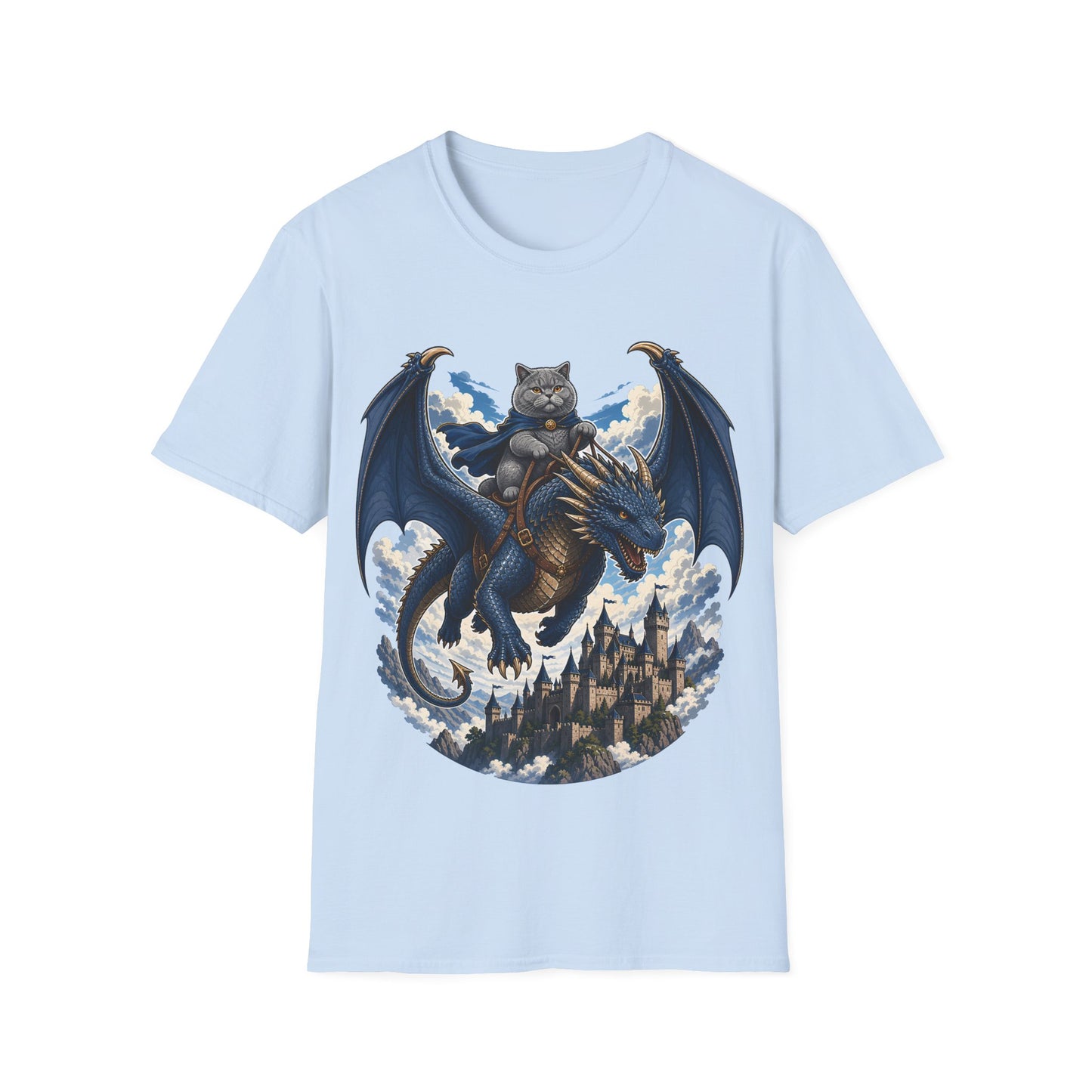 Skybound Dragon Rider Cat T-Shirt