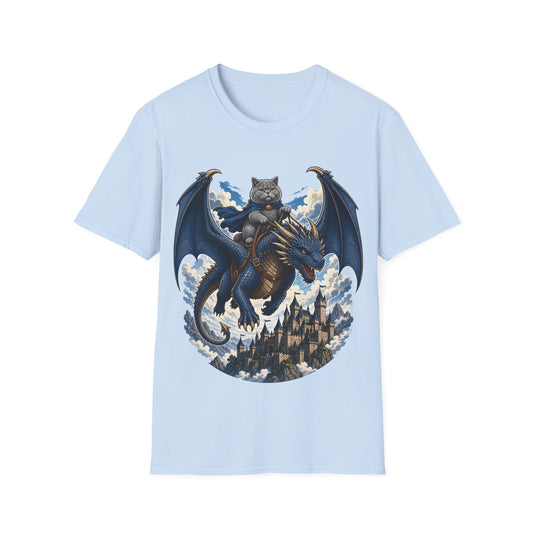 Skybound Dragon Rider Cat T-Shirt