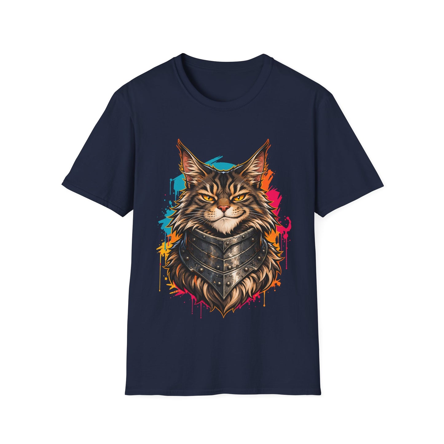 Battle Ready Maine Coon Warrior Cat T-Shirt