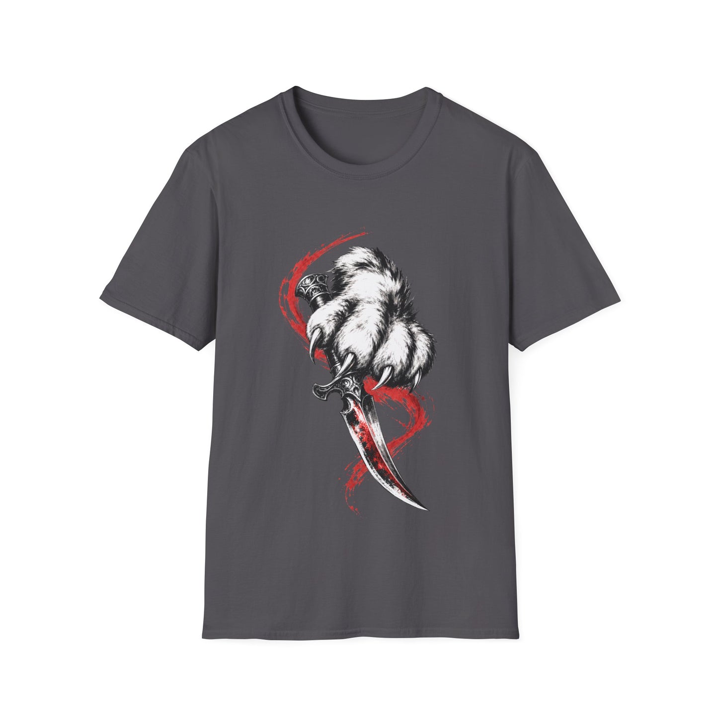 Razor Claw Dagger Maine Coon Warrior Cat T-Shirt