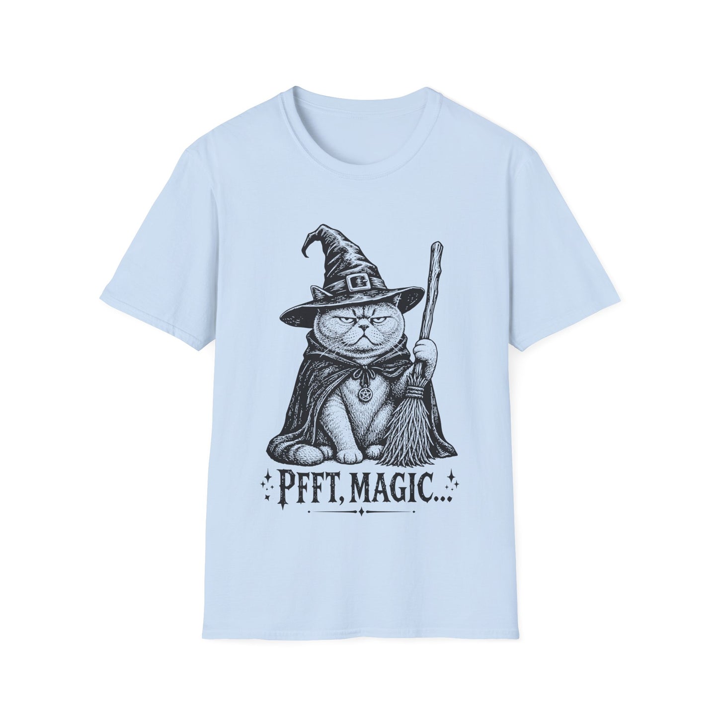 Pfft Magic British Shorthair Witch Cat T-Shirt