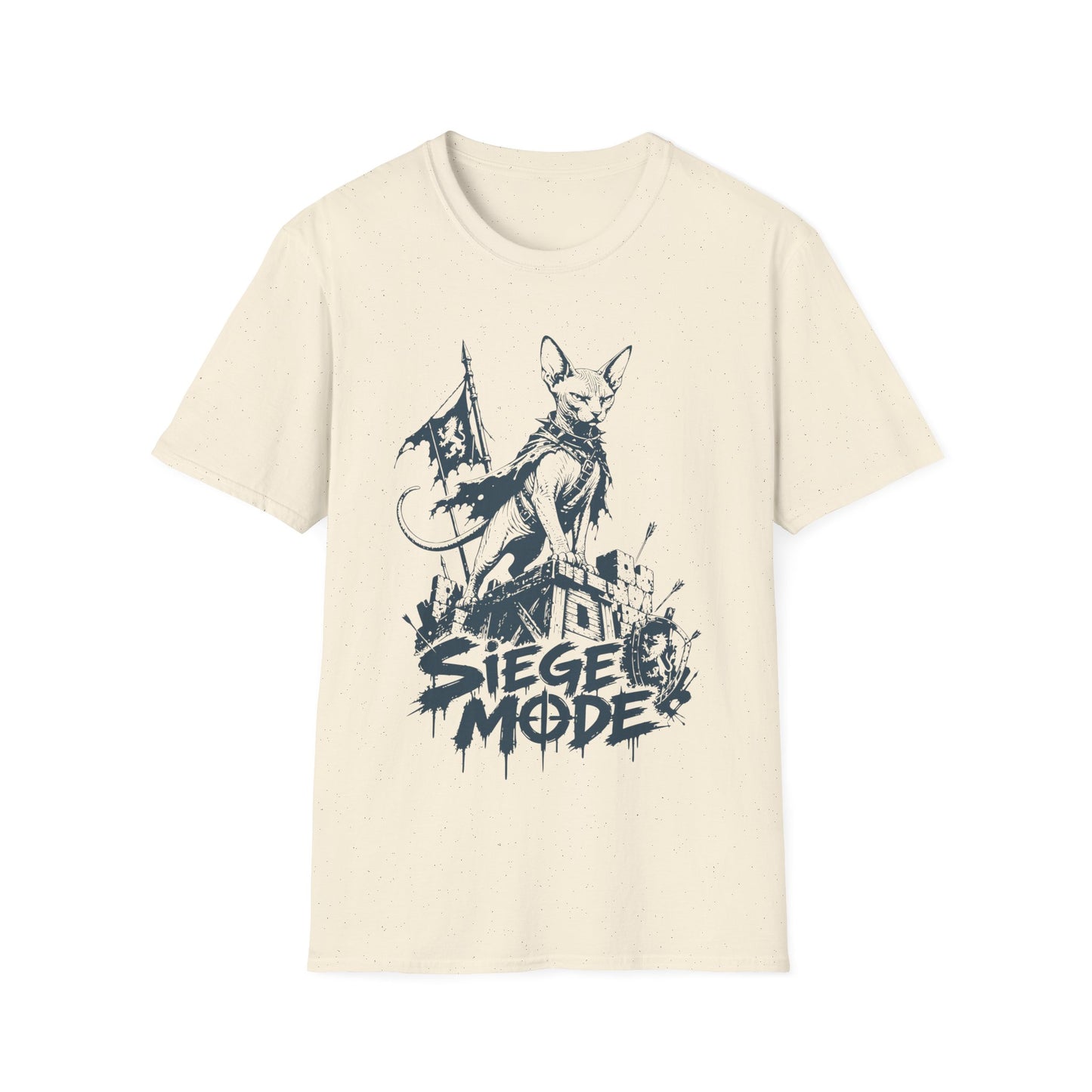 Siege Mode Sphynx Warrior Cat T-Shirt