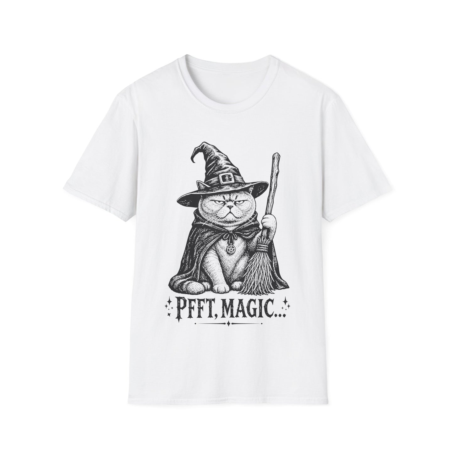 Pfft Magic British Shorthair Witch Cat T-Shirt