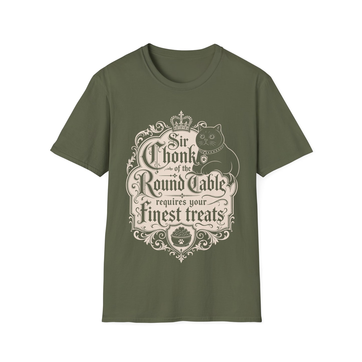 Sir Chunk of the Round Table Requires Your Finest Treats T-Shirt