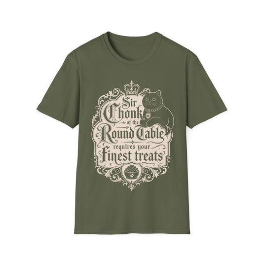 Sir Chunk of the Round Table Requires Your Finest Treats T-Shirt