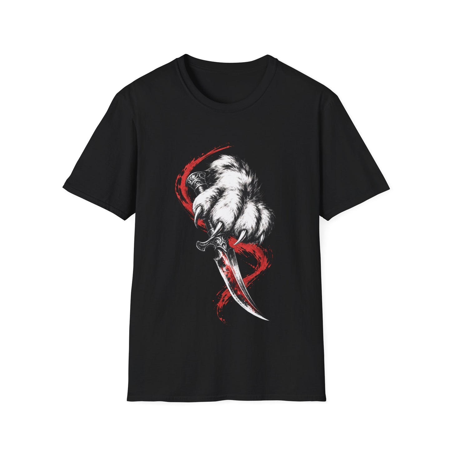 Razor Claw Dagger Maine Coon Warrior Cat T-Shirt