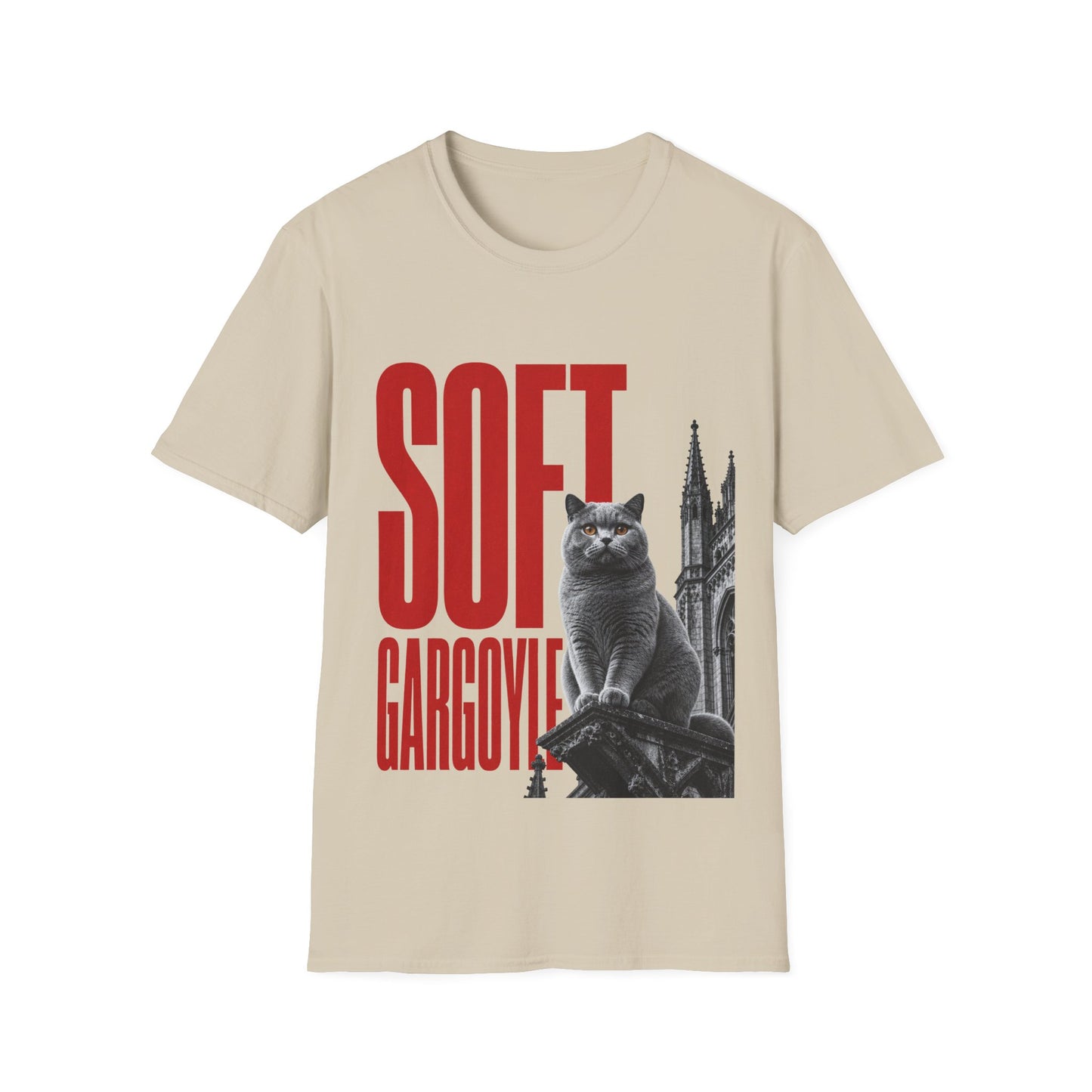 Soft Gargoyle Cat T-Shirt